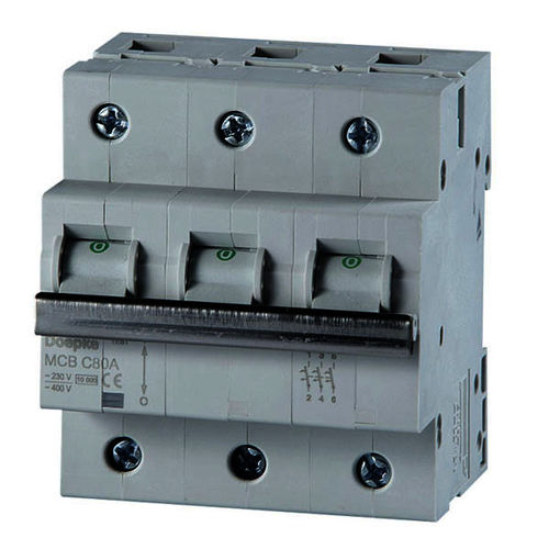 Thermisch-magnetischer Schutzschalter - 80 A | MCB C080A 1-pole - Doepke Schaltgeräte GmbH - Hochstrom / modular / Miniatur