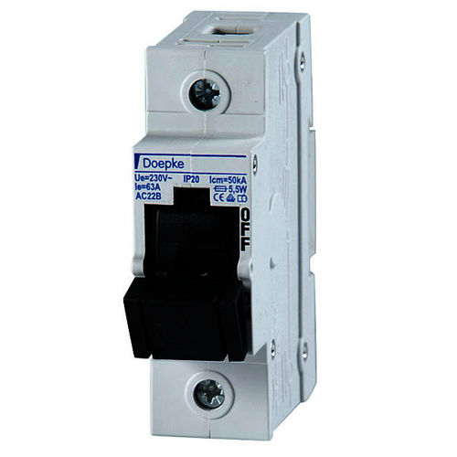 Einpoliger Lasttrennschalter - 2 - 63 A | Tytan 50 A, 1-pole - Doepke Schaltgeräte GmbH - D0-Sicherungen / modular