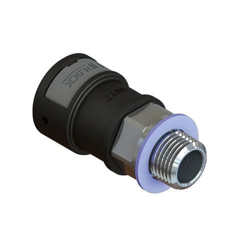 Anschluss für Chemikalien - ASPA-NPTM-S - FRÄNKISCHE Industrial Pipes GmbH & Co. KG - Gewinde / Metall / NPT