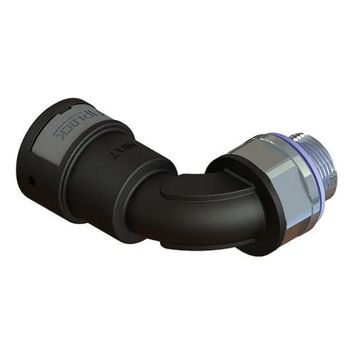 Pneumatischer Anschluss - AWPA-PGM-S - FRÄNKISCHE Industrial Pipes GmbH & Co. KG - Gewinde / 90°-Winkel / Metall