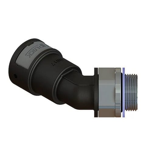 Pneumatischer Anschluss - AAPA-MML-S - FRÄNKISCHE Industrial Pipes GmbH & Co. KG - Einschraub / 45°-Winkel / PA6