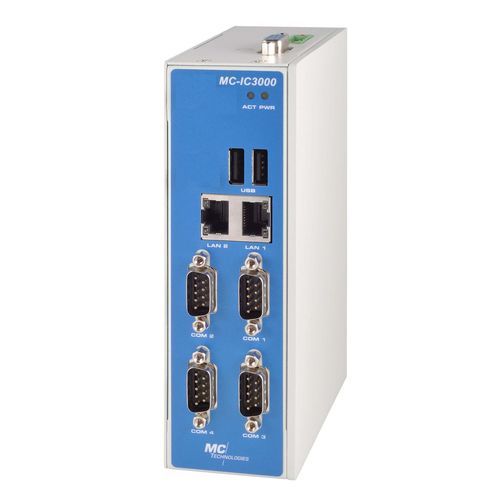 Box-PC - 100724 - MC Technologies GmbH - für DIN-Schiene / Intel®Dual Core ATOM E3827 / USB 2.0