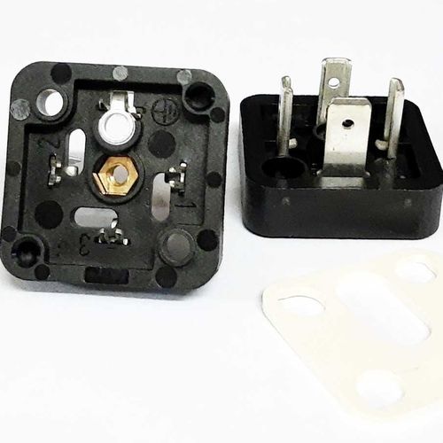 Stromversorgungs-Steckverbinder - 43 1711 033 04 - MC Technologies GmbH - flach / außen / mit Verriegelung