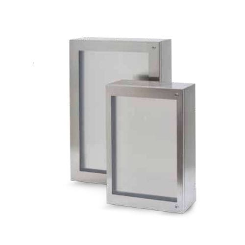 Box mit transparenter Tür - CLN series - MPGAMMA srl - rechteckig / modular / Edelstahl
