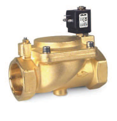 Vorgesteuertes Magnetventil - D223, D225  - M & M INTERNATIONAL - 2-Wege / NC / Wasser