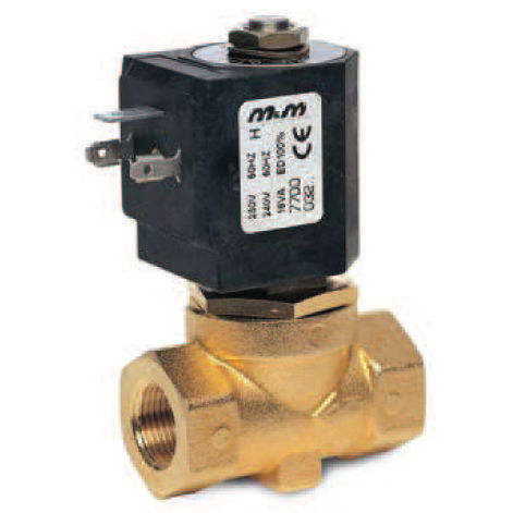 Vorgesteuertes Magnetventil - D884, D886 - M & M INTERNATIONAL - 2-Wege / NC / Luft