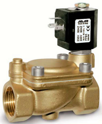 Vorgesteuertes Magnetventil - D606, D622 series - M & M INTERNATIONAL - 2-Wege / NC / für Heißwasser