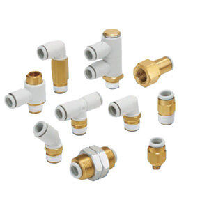 Hydraulikanschluss - KQ2 series - SMC Corporation of America - pneumatisch / Einschraub / Push-in