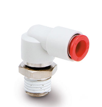 Pneumatischer Anschluss - KS series - SMC Corporation of America - Gewinde / 90°-Winkel / UNF