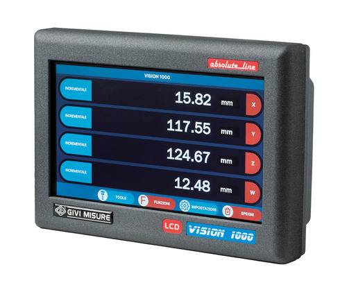HMI mit Touchscreen - VI 1000 - GIVI MISURE - Unterputz / plattenmontiert / TFT LCD