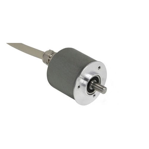 Absoluter Drehgeber - IXARC - POSITAL FRABA - mechanisch / mit Vollwelle / Flansch