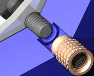 Presseinsatz - Multisert® - TAPPEX - Messing / rund