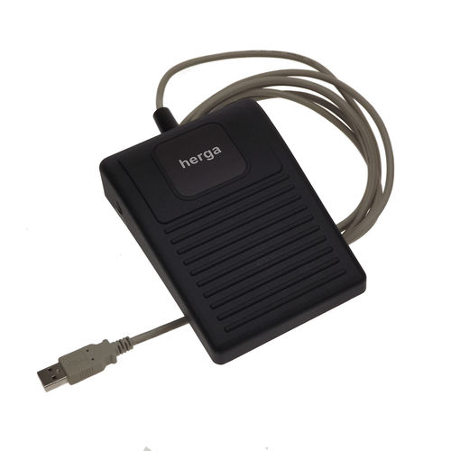 Steuerungs-Fußschalter - 6210-0084 - HERGA - elektrisch / 1 Pedal / 2 Pedale