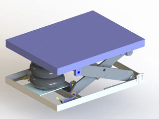 Scherenhubtisch - ABS series - Autoquip - pneumatisch / festinstalliert / Luftfilm