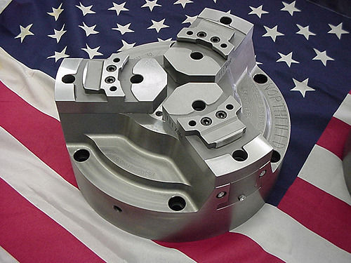 Kraftspannfutter - NORTHFIELD PRECISION INSTRUMENT - 3-Backen / druckluftbetrieben / Präzision