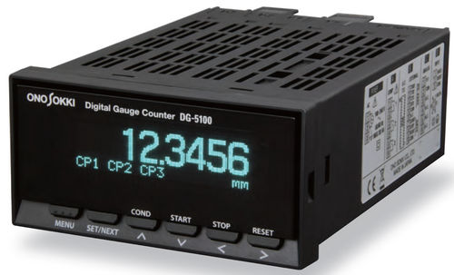 Frequenzanzeiger - max. ± 9999.99 mm | DG-5100 - Onosokki - digital / eingebaut / für Anemometer