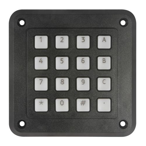 Nummernblock / 16 Tasten - 3K16T10 - Storm Interface - einbaufähig / Polymer / IP54