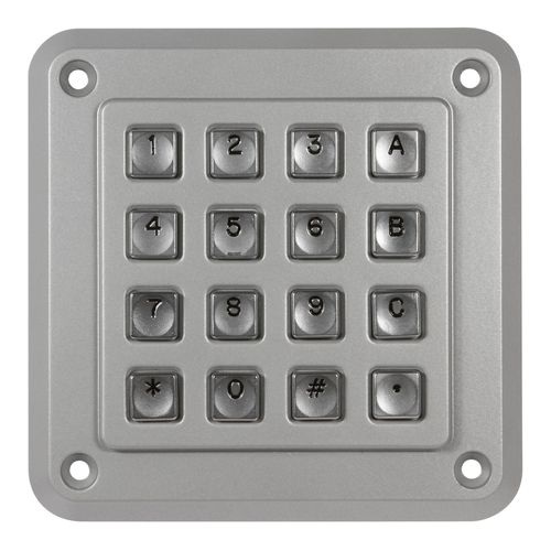 Nummernblock / 16 Tasten - 1K16T10 - Storm Interface - einbaufähig / Metall / IP65