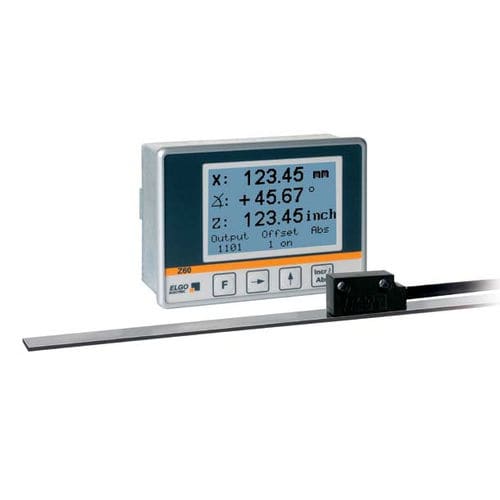 Positionsanzeiger - Z60 - ELGO Electronic - mit LCD-Anzeige / Einbau / für Lineargeber