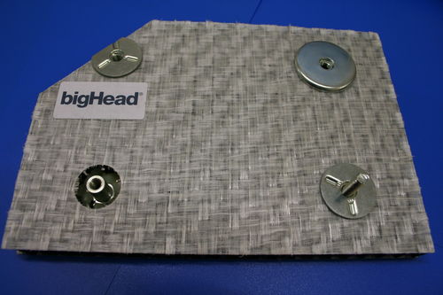 Metalleinsatz - bigHead Bonding Fasteners - rund / für Sandwichplatten