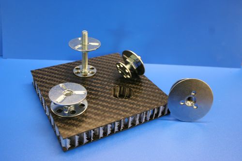 Gewindeeinsatz - M4 - M12, 6 - 40mm - bigHead Bonding Fasteners - Edelstahl / extradünn / für Sandwichplatten