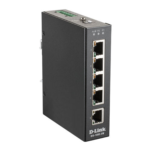 Ethernet-Switch / unmanaged - DIS-100E-5W - D-Link® - 5 Ports / 10/100BaseT(X) / Netzwerkschicht 2