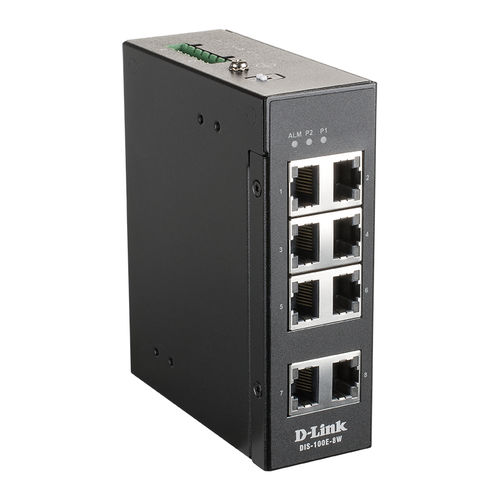 Ethernet-Switch / unmanaged - DIS-100E-8W - D-Link® - 8 Ports / 10/100BaseT(X) / Netzwerkschicht 2