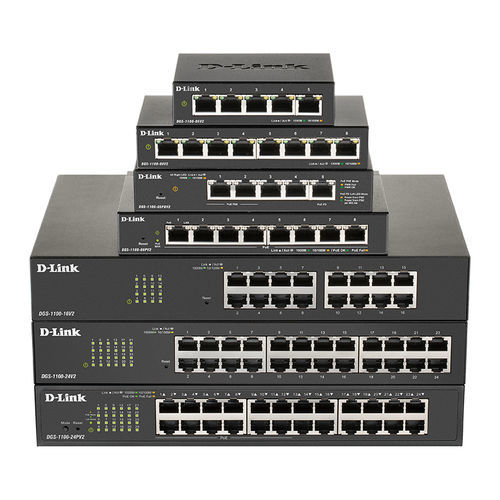 Ethernet-Switch / managed - DGS-1100 series - D-Link® - 8 Ports / 12 Ports / 5 Ports