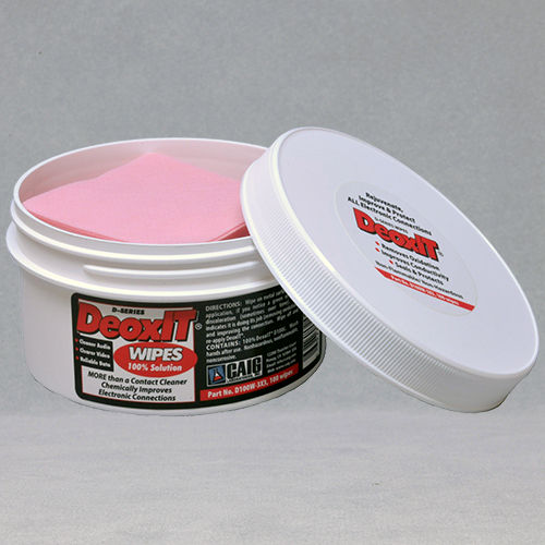 Feuchtes Reinigungstuch - DeoxIT®, #D100W-3X3 - CAIG