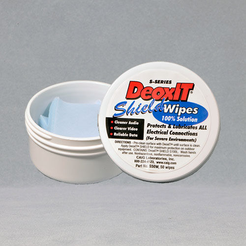 Feuchtes Reinigungstuch - DeoxIT® Shield, #S50W - CAIG
