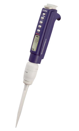Einkanalpipette - Acura® electro 936 series - Socorex Isba S.A. - Borosilikatglas / elektronisch