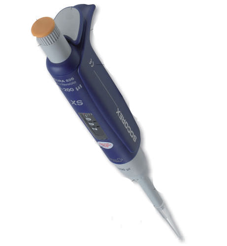 Einkanalpipette - Acura® manual XS series - Socorex Isba S.A. - Borosilikatglas / elektronisch