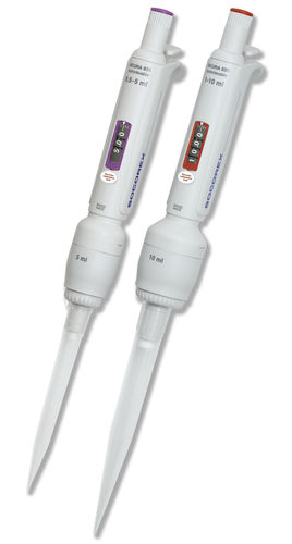 Einkanalpipette - Acura® manual 835 series - Socorex Isba S.A. - Borosilikatglas / mit variablem Volumen / manuell