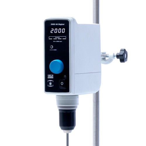Überkopf-Laborrührer - OHS 40 series - VELP - digital / vertikal / leuchten Dimmer