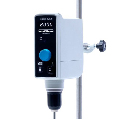 Überkopf-Laborrührer - OHS 60 series - VELP - digital / vertikal / leuchten Dimmer