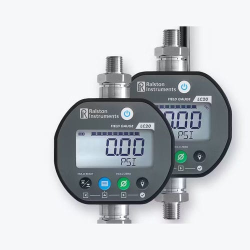 Manometer mit LCD-Display -  LC20 - Ralston - Gewinde / Edelstahl / Bluetooth