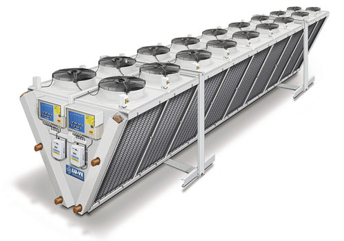 Luftgekühlter Kondensator - 198 - 2340 kW | EHVD - LU-VE S.p.A. - V-förmig / Aluminium