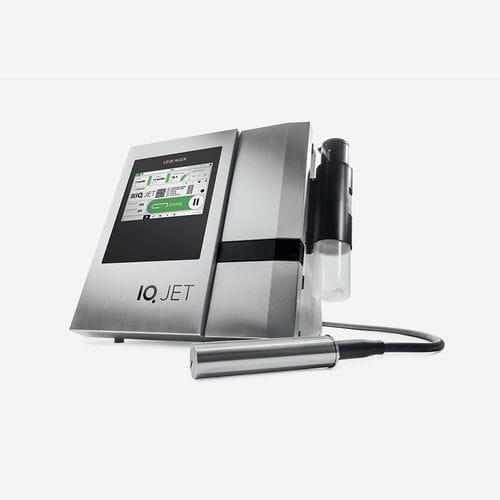 Markier- und Codiergerät / Tintenstrahl - IQJET - Leibinger - für Karton / für Textilien / für Glas