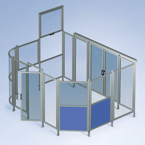 Maschineneinhausung - Maschinenbau Kitz GmbH - Maschendraht / weich / Aluminium