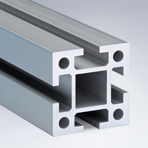 Aluminiumprofil - 50 - Maschinenbau Kitz GmbH - anodisiertes Aluminium / gerillt / rechteckig