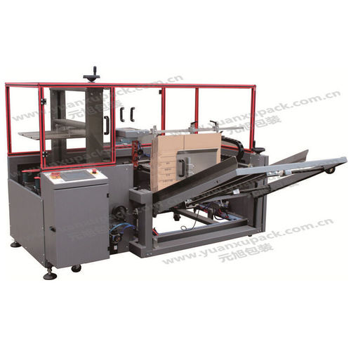 Automatischer Kartonaufrichter - YKX-01 - Yuanxu Packing(shanghai) Machinery Co., LTD - mit Klebeband / niedrige Taktleistung