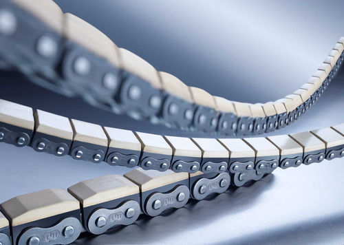 Kette für Antrieb - 20B - iwis antriebssysteme GmbH & Co. KG - Dekorputz / Elastomer / Rollen