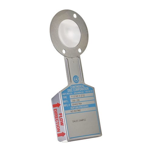 Invers-Berstscheibe - STAR X™ - Continental Disc Corp. - mit flachem Sitz / mit Umkehrwirkung / Edelstahl