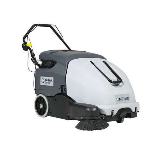 Handgeführte Kehrmaschine - SW900 84B series - Nilfisk - mit Batterie / für Außenbereich / für den Innenraum