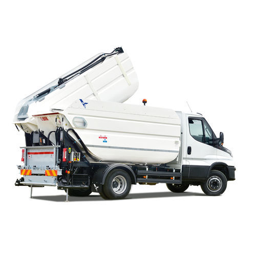 Seitenlader-Müllwagen - ORUS TP - Dennis Eagle - elektrisch / mit Kippbehälter