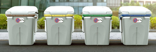 Kunststoffmüllbehälter - ICON - Dennis Eagle - smart / für städtische Produkte / verriegelbar