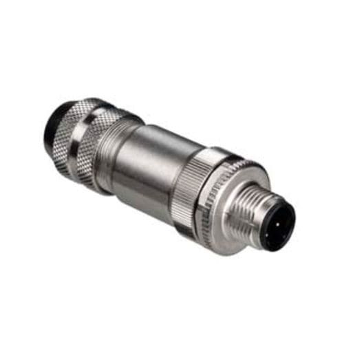Datensteckverbinder - S GB-M12-8A-M-SK - Leuze - zylinderförmig / Schrauben / Strom