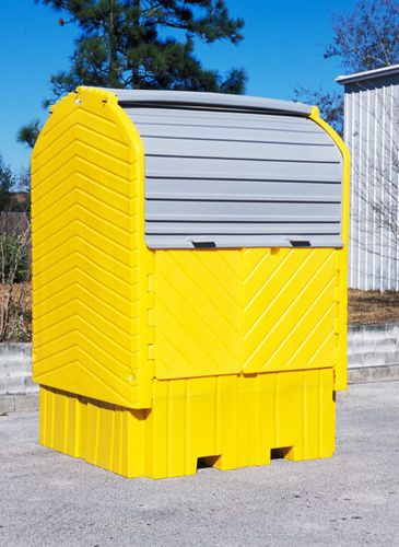 Auffangpalette für IBC-Container - FL-205-225 - Fosse Liquitrol - Polyethylen / mit verzinktem Gitterrost