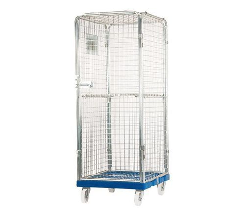 Mehrzweck-Rollcontainer - Secutec - GEBHARDT Logistic Solutions GmbH - 4-Flügel / verriegelbar / Kunststoffboden