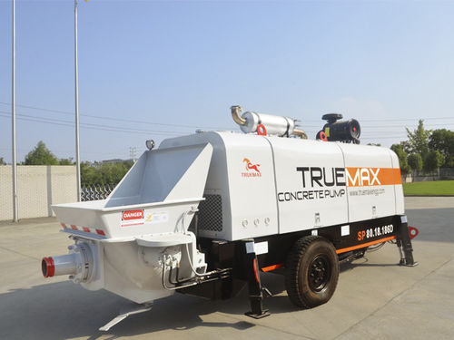 Anhängermontierte Betonpumpe - SP80.18.186D - Hangzhou Truemax Machinery & Equipment Cp.,Ltd - für Baustelle / Kolben